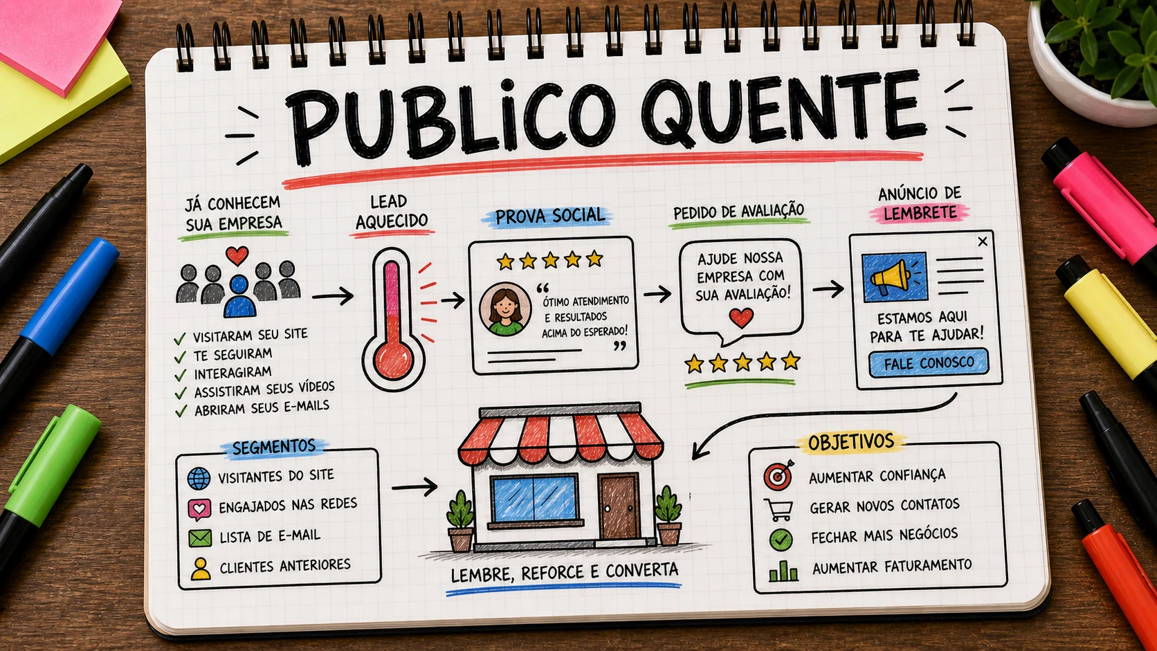 Anunciar para quem já conhece sua empresa com mensagens para público quente
