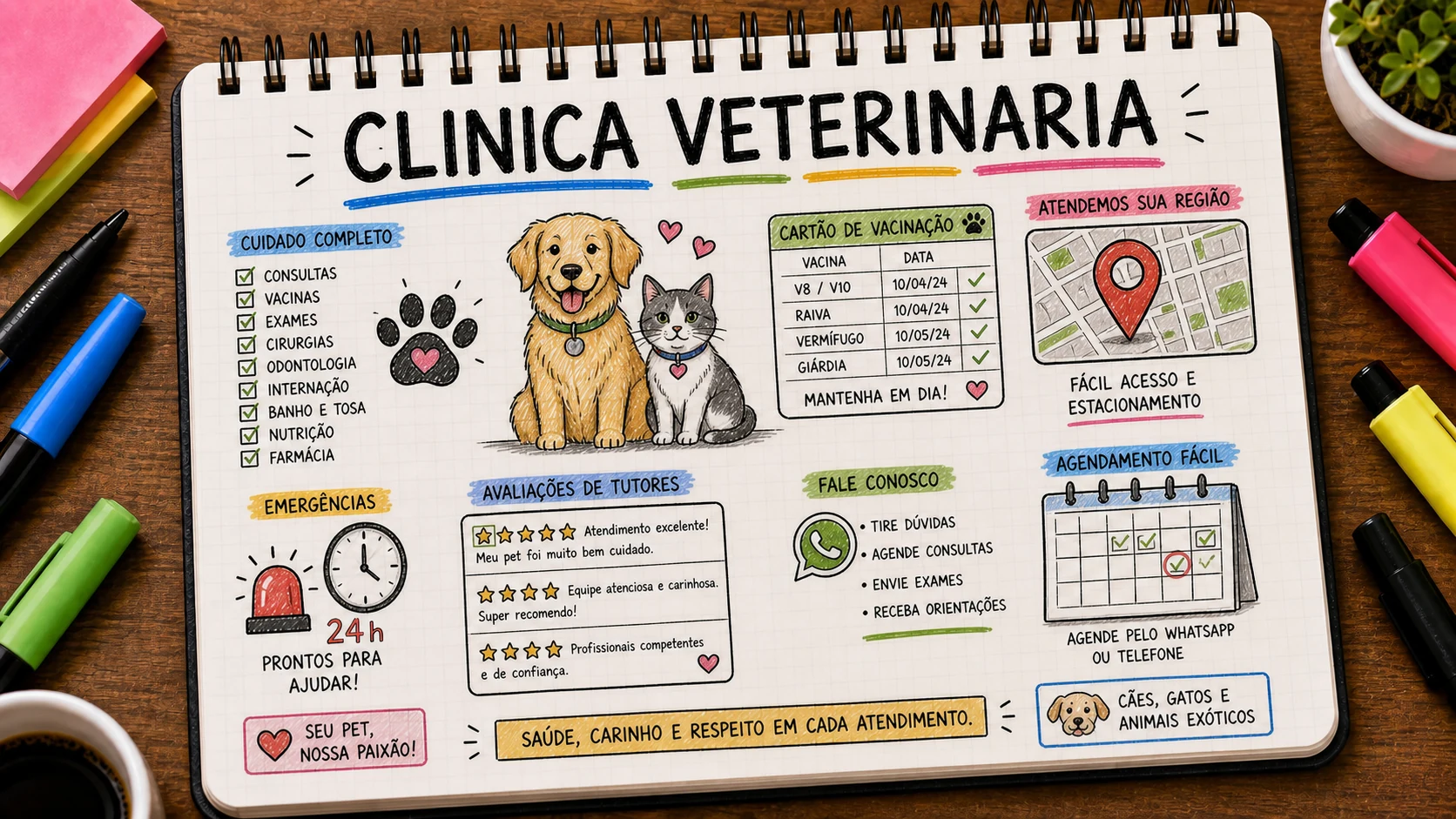 Divulgar clínica veterinária com Google Maps, serviços e confiança local