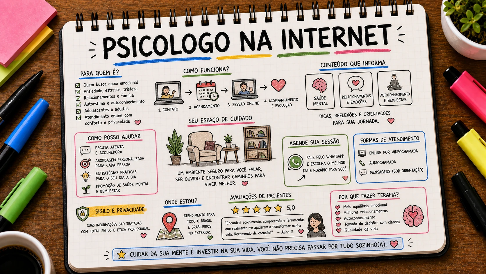 Divulgar psicólogo na internet com ética, abordagem e agendamento claro