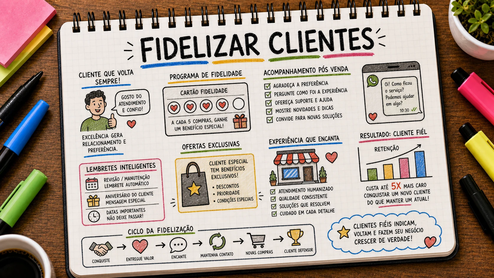 Fidelizar clientes com marketing digital usando relacionamento, lembretes e recompra