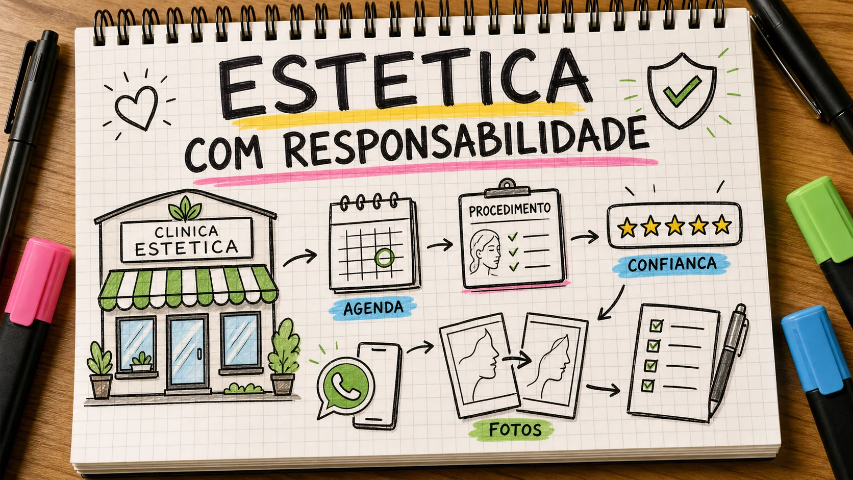 Marketing digital para estética com agenda, avaliações e comunicação responsável