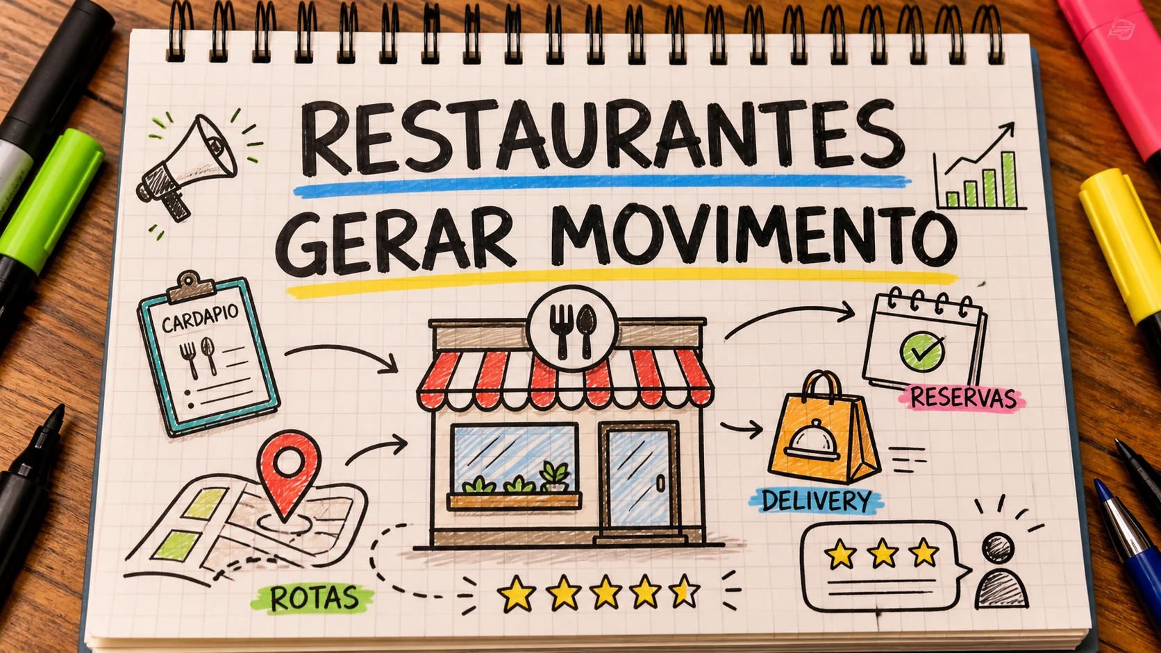 Marketing digital para restaurantes com Maps, cardápio e campanhas locais